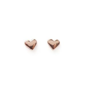 Catbird Classic Heart Studs in 14 kt Rose Gold Discontinued